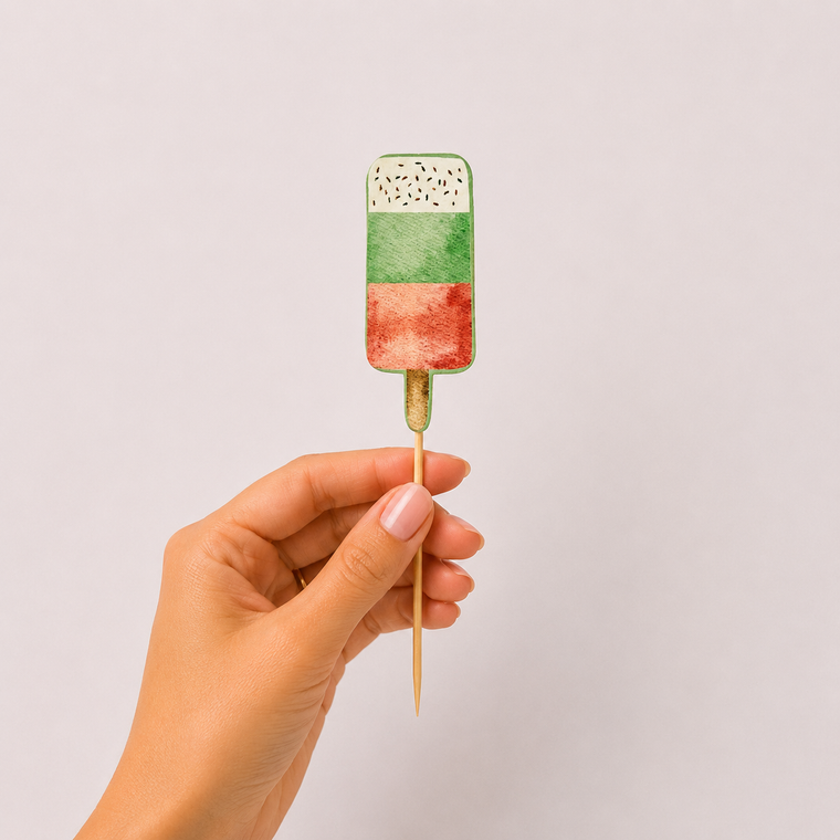 Parttyhub tropical candy cupcake toppers