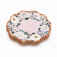 Parttyhub blush roses dessert plates | BBN | Pack 8