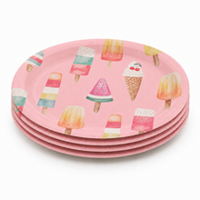 Parttyhub ice cream pink dinner plates | ICR | Pack 8