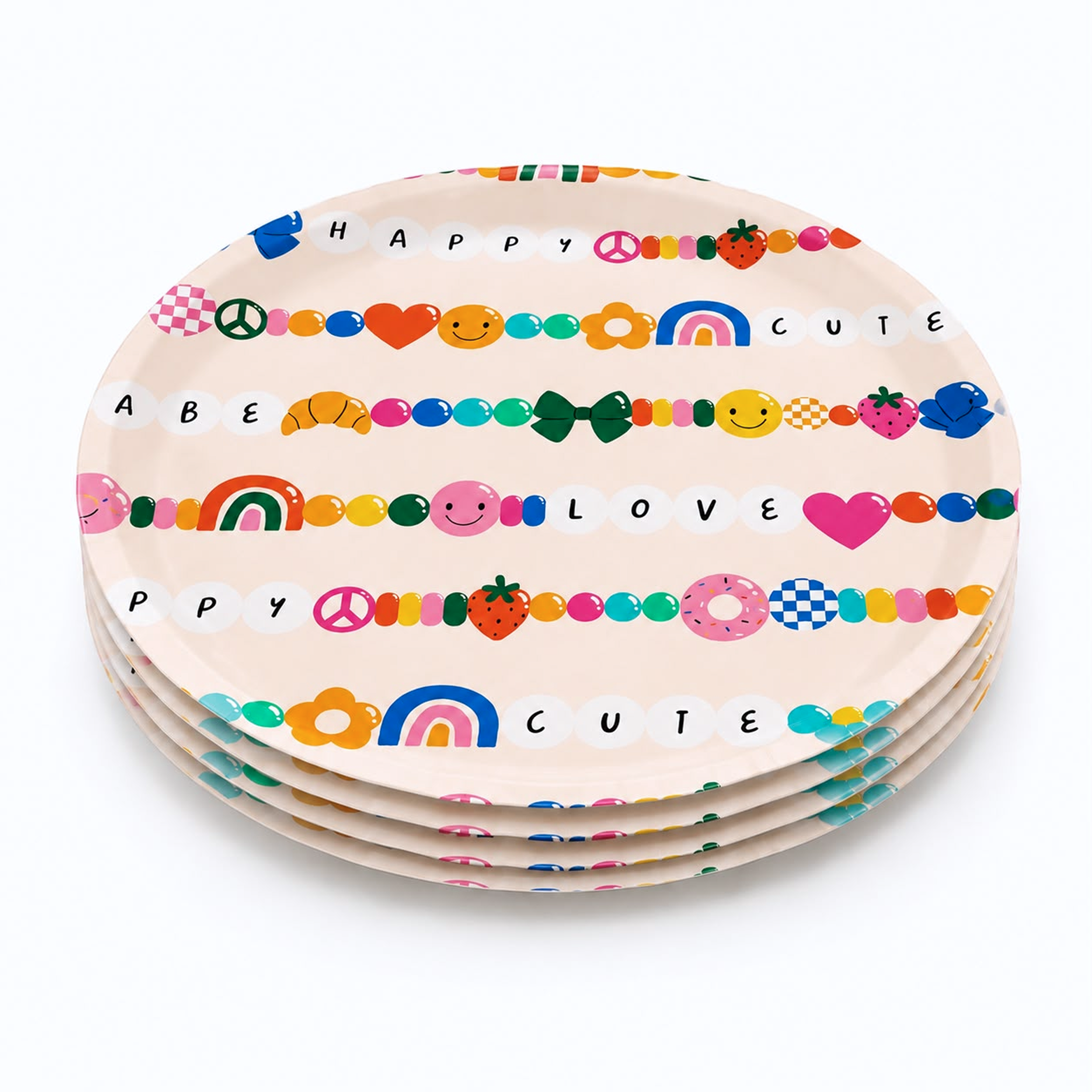 Parttyhub birthday bracelet dinner plates | BBR | Pack 8