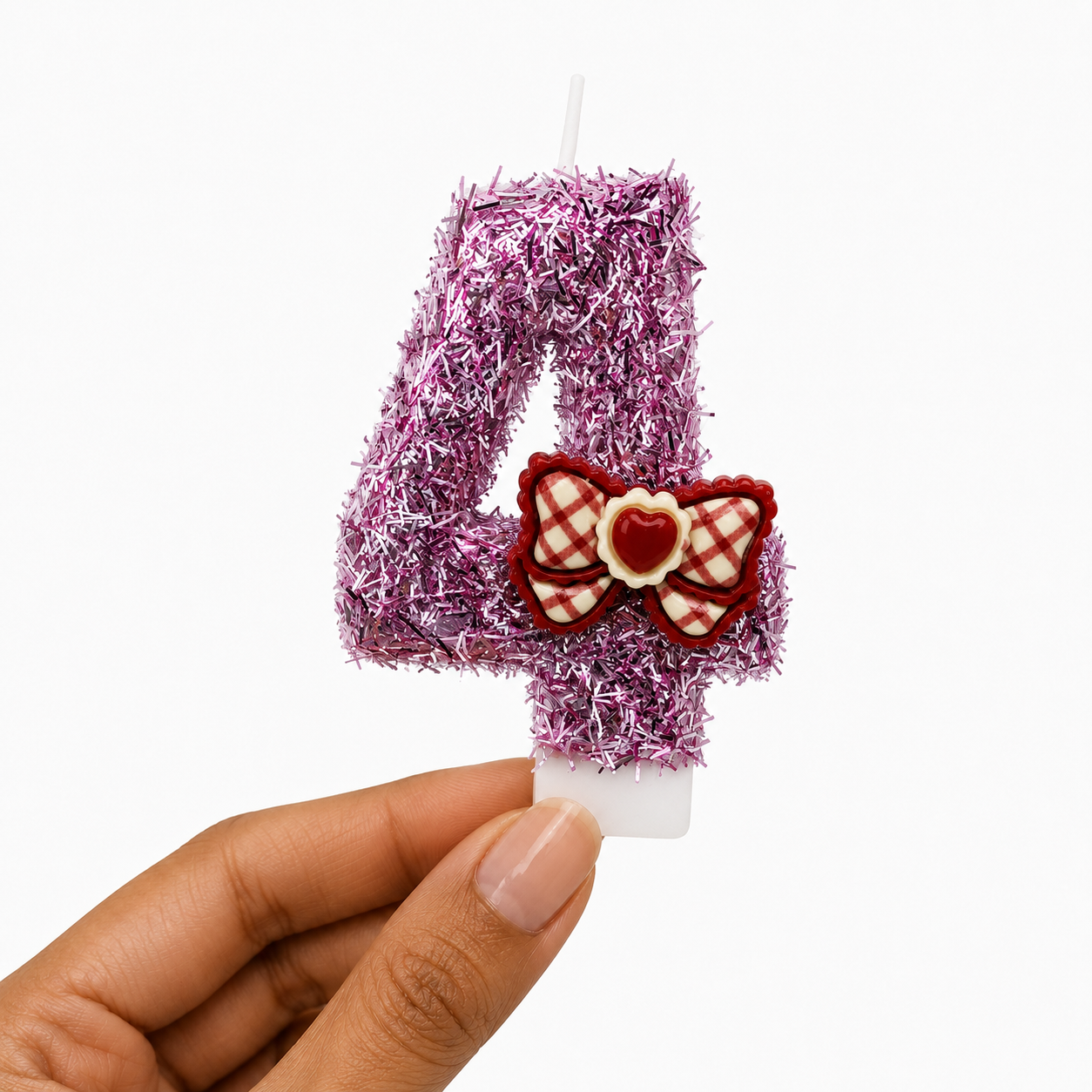 Parttyhub Cute Bows Red Candles | CBRD | Pack 1