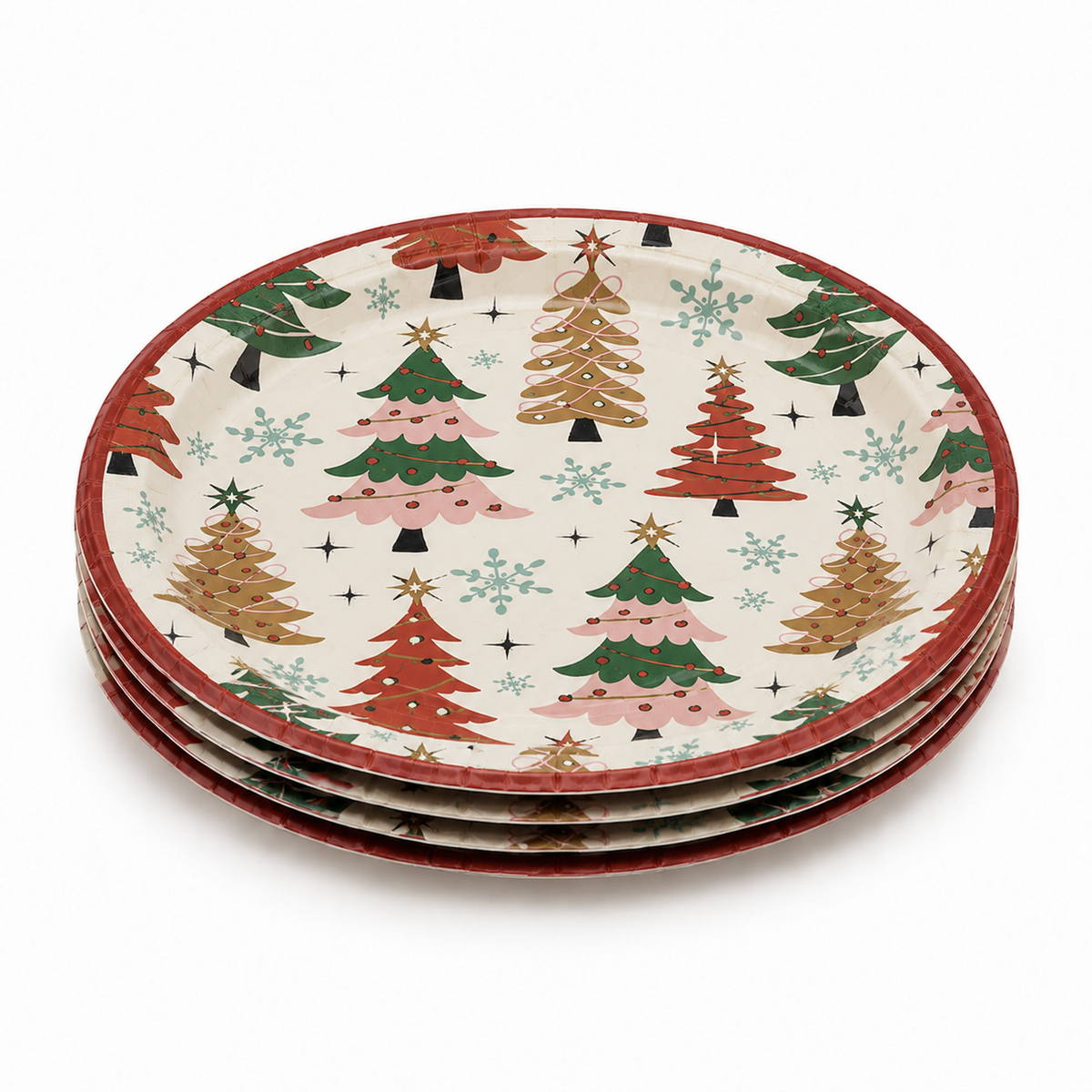 PARTTYHUB Christmas Forest Party Dinner Plates – Pack of 8