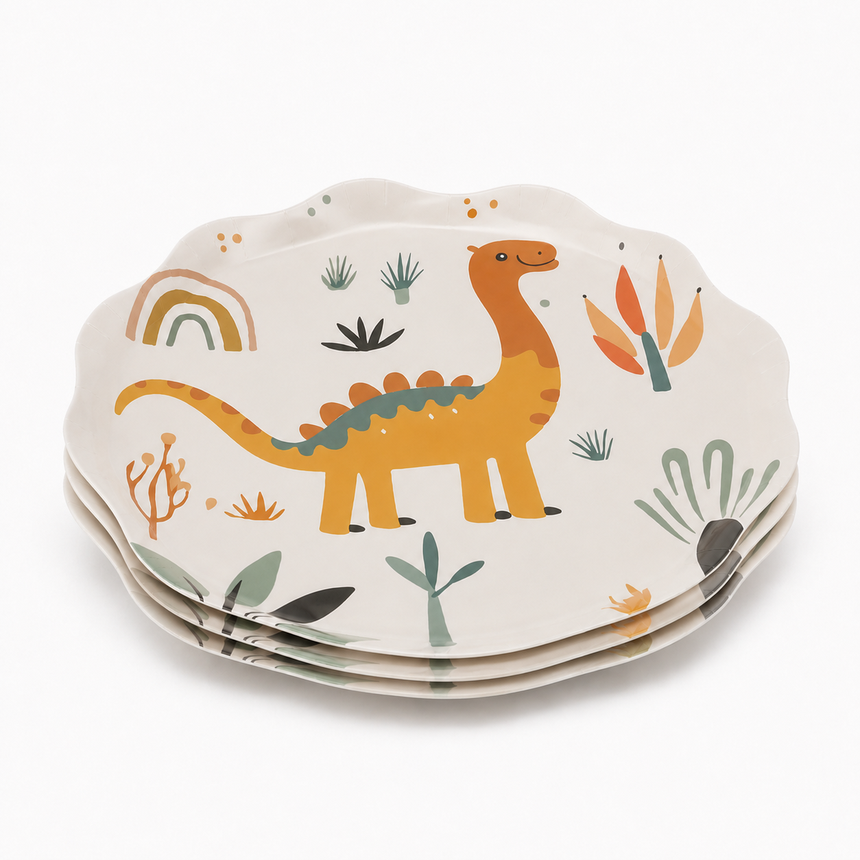 Parttyhub dinosaurs theme party dinner plates | DTP | Pack 8