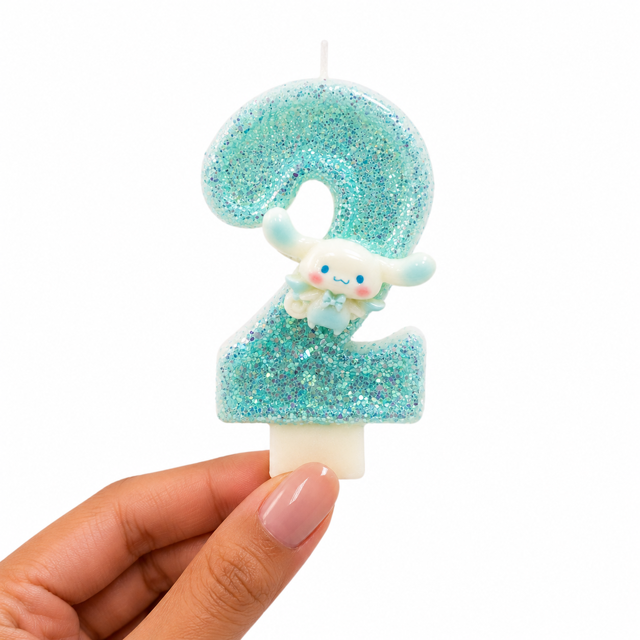 Parttyhub Cinnamonroll Cartoon Glitter Candles | CNCR | Pack 1