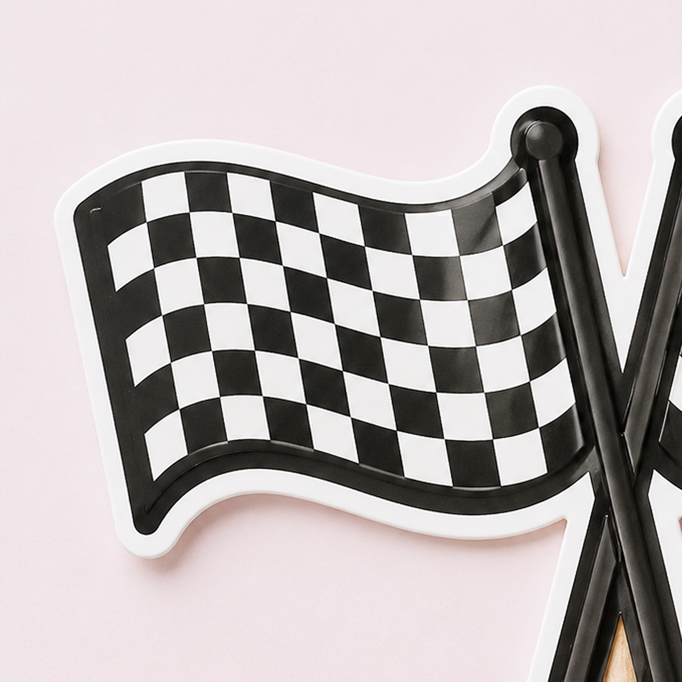 Parttyhub racing flags cupcake topper