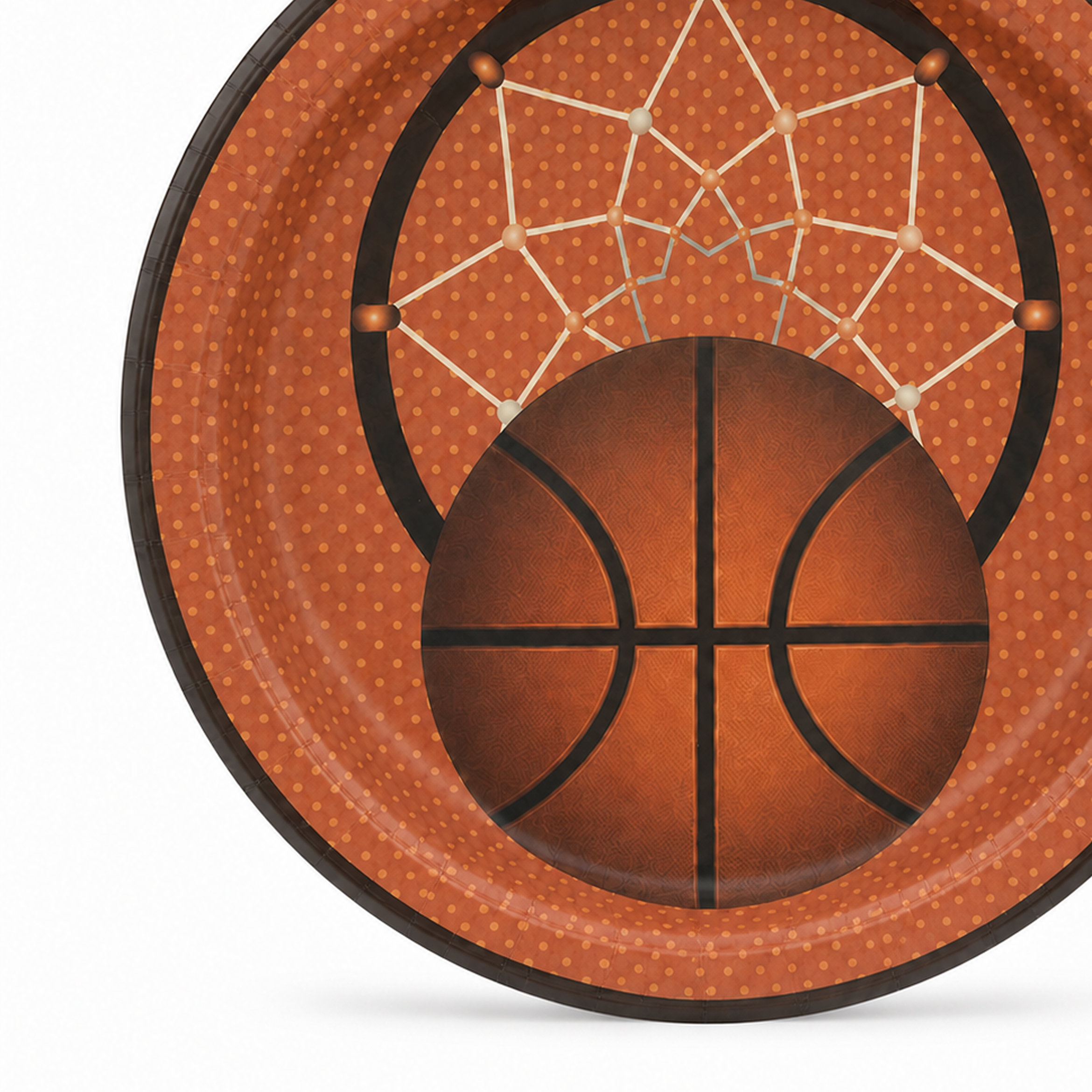 Parttyhub basketball dinner plates | BKB | Pack 8