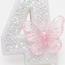 Parttyhub White Fairy Candles With Butterflies | BFL | Pack 1