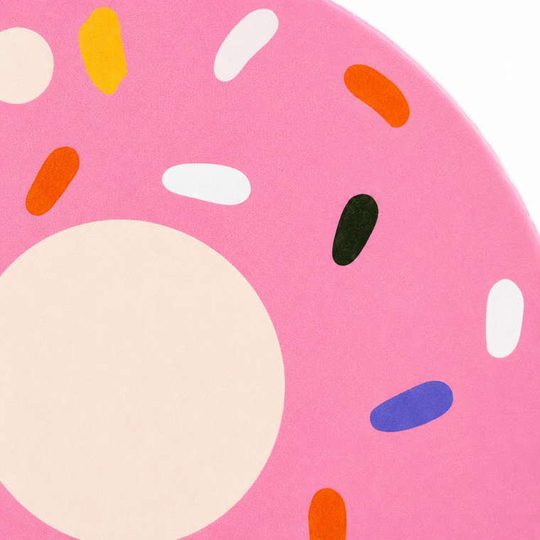 Parttyhub rainbow sprinkle donut topper