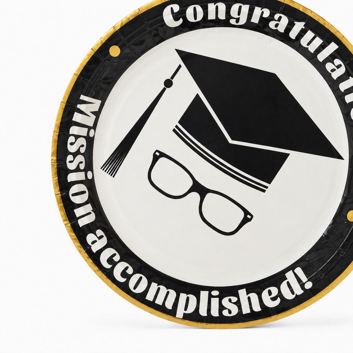 Parttyhub graduation dinner plates | GRAD | Pack 8