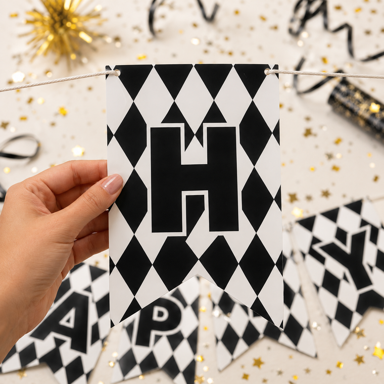 Parttyhub racecar track birthday banner | RC | Pack 1