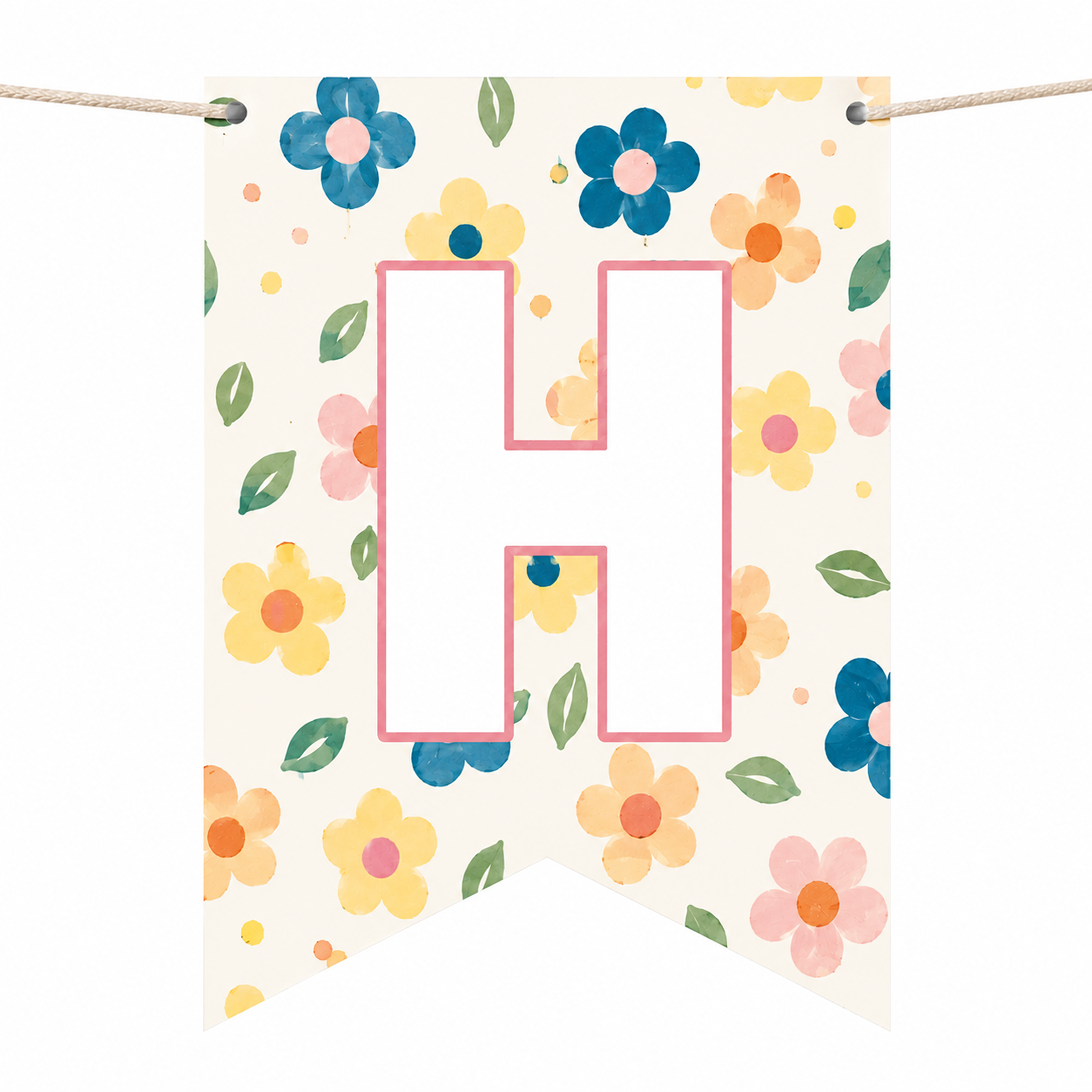 Parttyhub pastel floral birthday banner | PFLW | Pack 1
