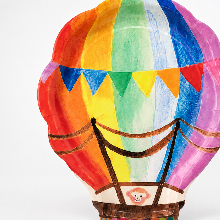 Parttyhub hot air balloon-shaped dessert plates | HAB | Pack 8