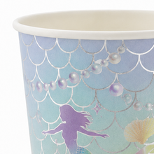 Parttyhub iridescent mermaid party cups | MRMID | Pack 8