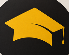 Parttyhub graduation party gold cupcake toppers