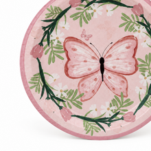 Parttyhub pink butterfly dinner plates | BFL | Pack 8