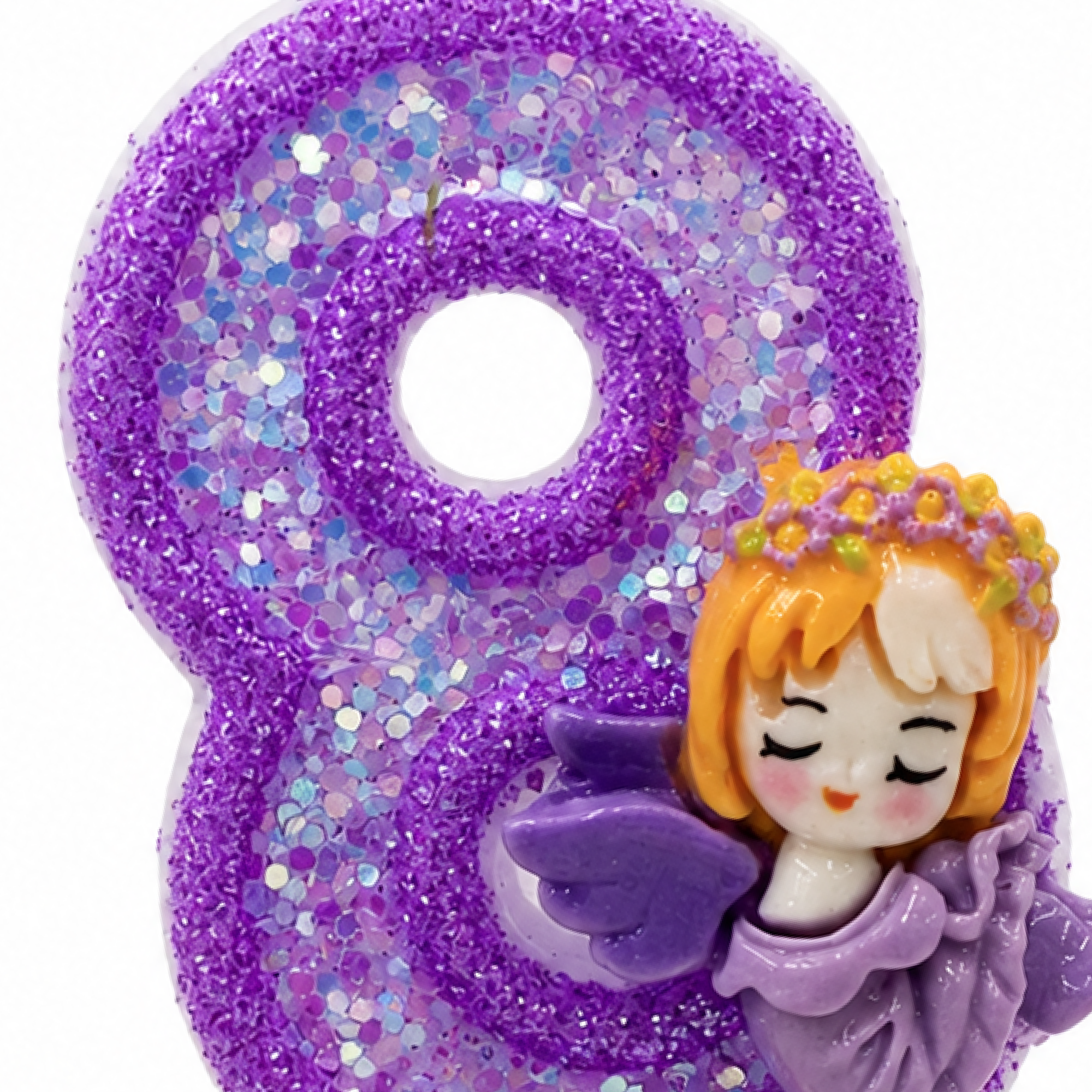 Partyhub Cute Little Angel Purple Candles | CLA | Pack 1