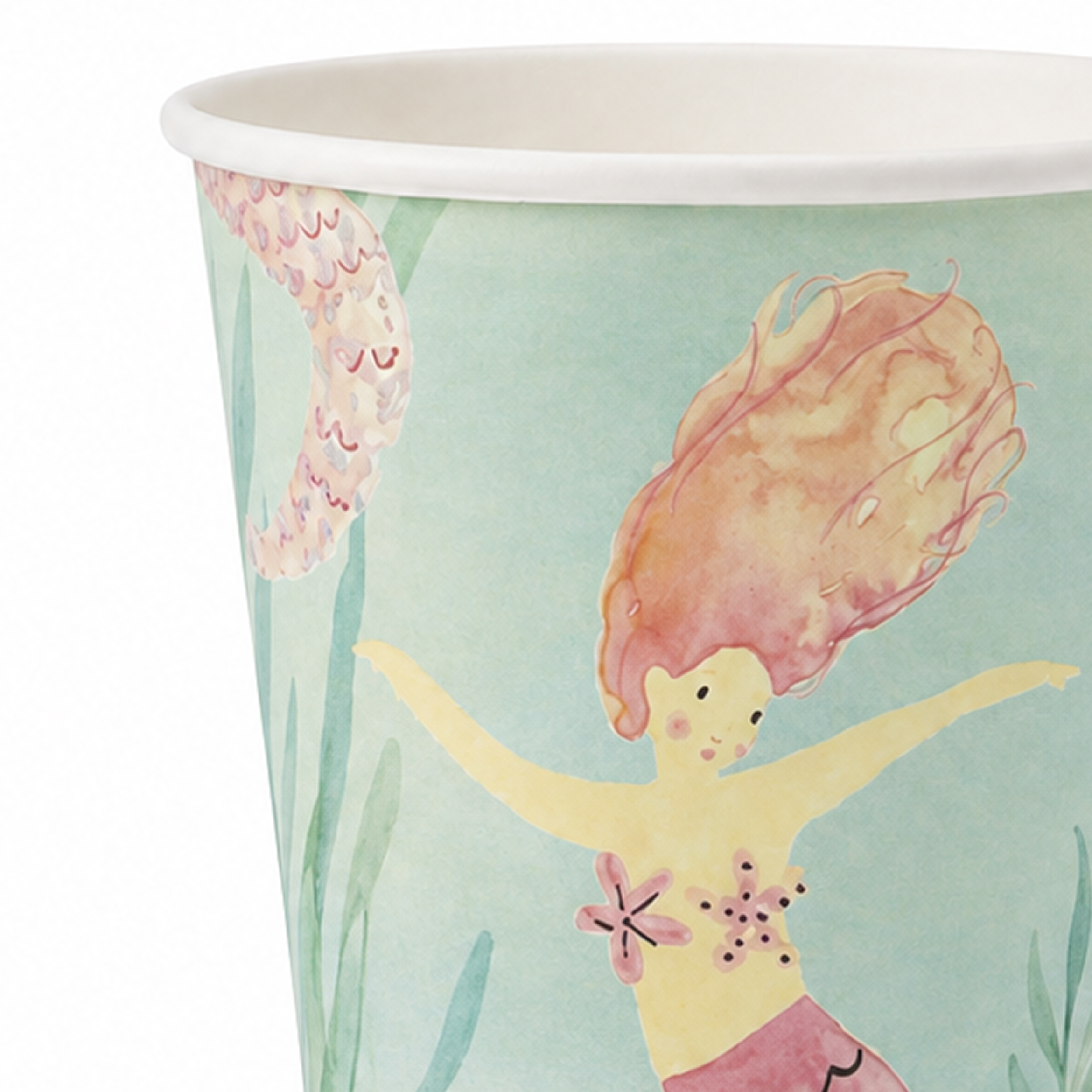 Parttyhub mermaid princess party cups | MP | Pack 8