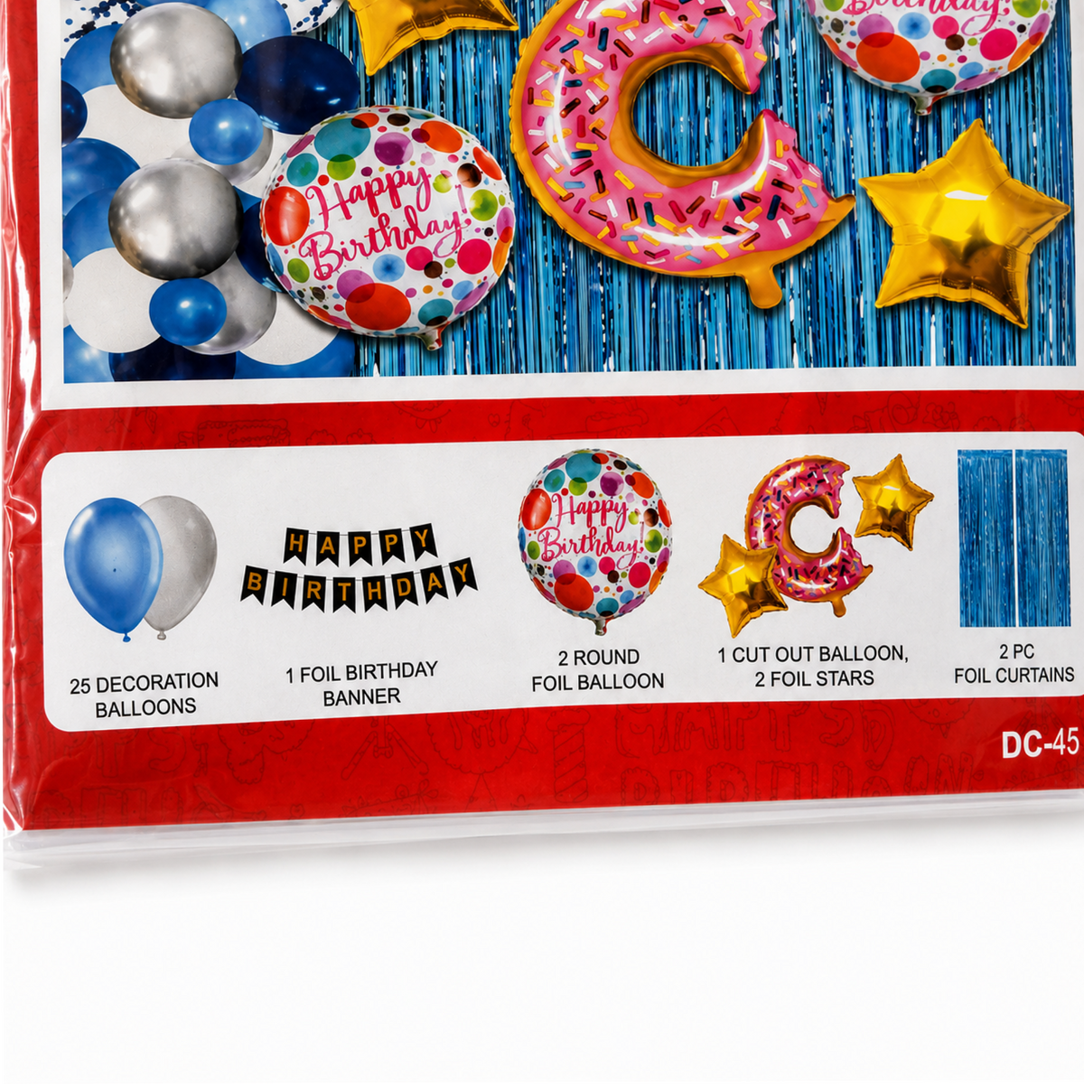 PARTTYHUB DONUT THEMED BIRTHDAY PARTY DECOR KIT | DOU | PACK 1