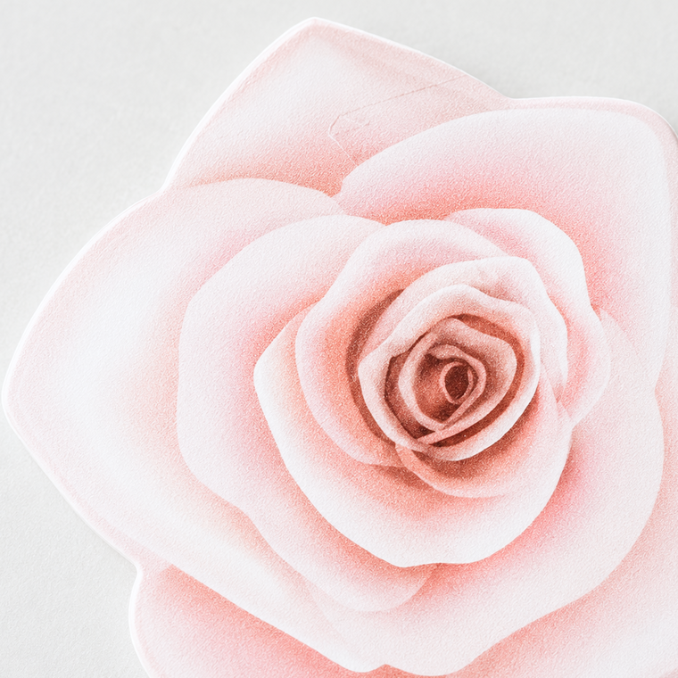 Parttyhub soft pink rose cupcake topper