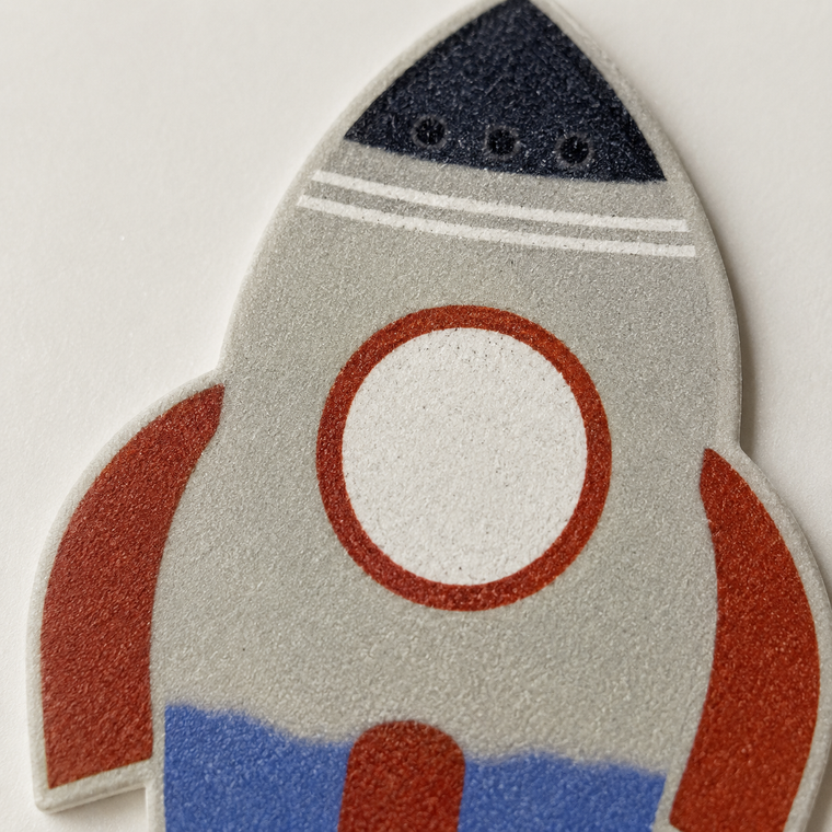 Parttyhub rocket adventure party cupcake topper