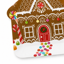 PARTTYHUB Gingerbread House Christmas Dinner Plates – Pack of 8
