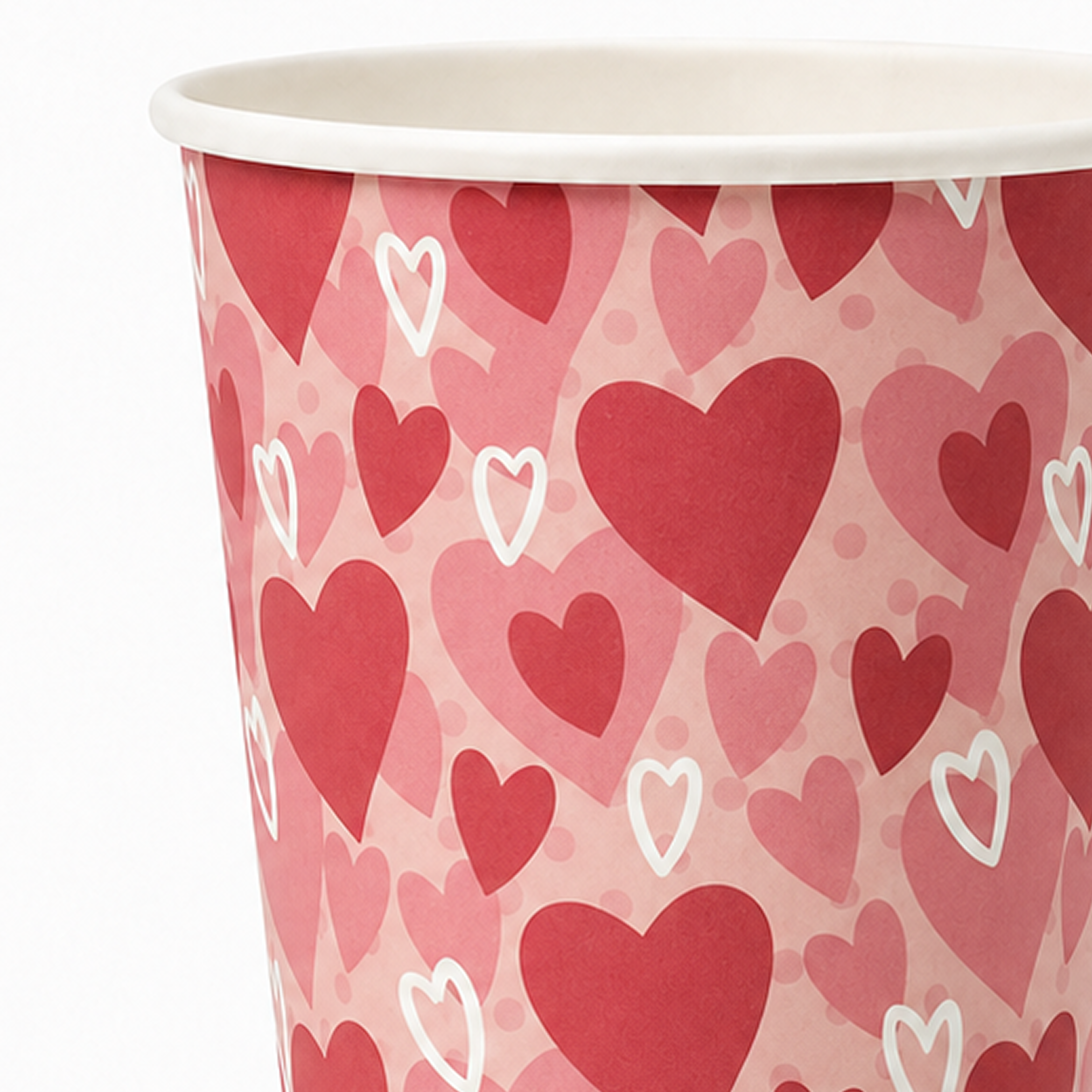 Parttyhub red hearts cups | RH | Pack 8