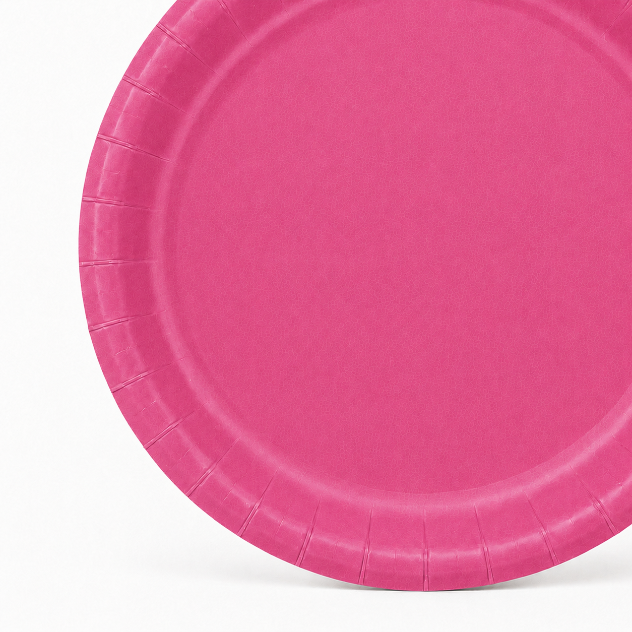 Pink party plates - disposable paper plates for birthday & party decor