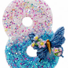 Partyhub Blue Butterflies Glitter Candles | BFL | Pack 1