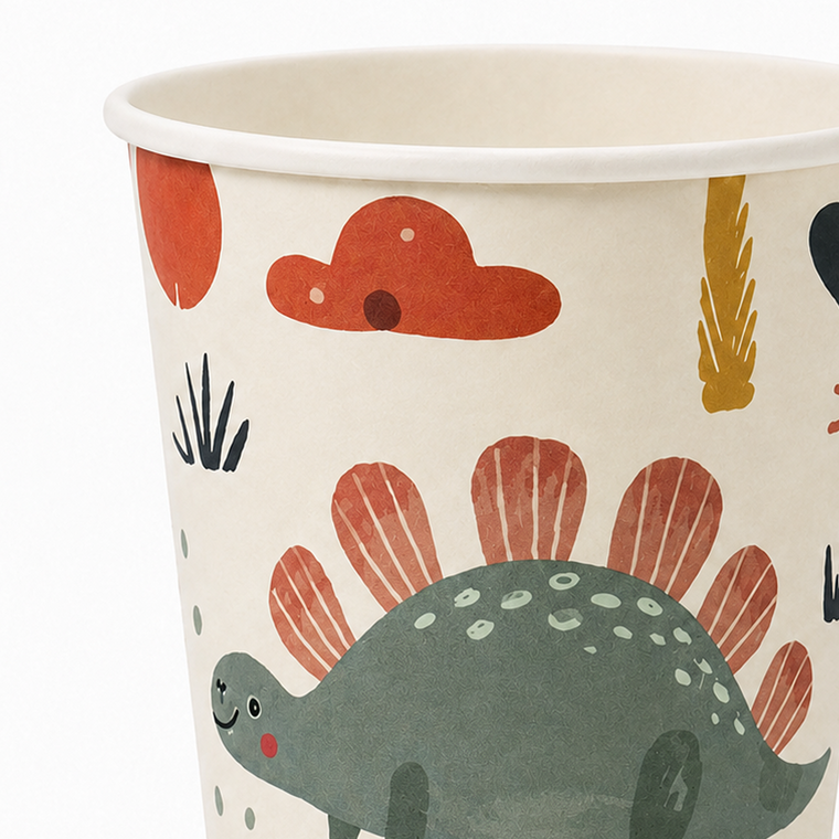 Parttyhub dinosaurs theme party party cups | DTP | Pack 8