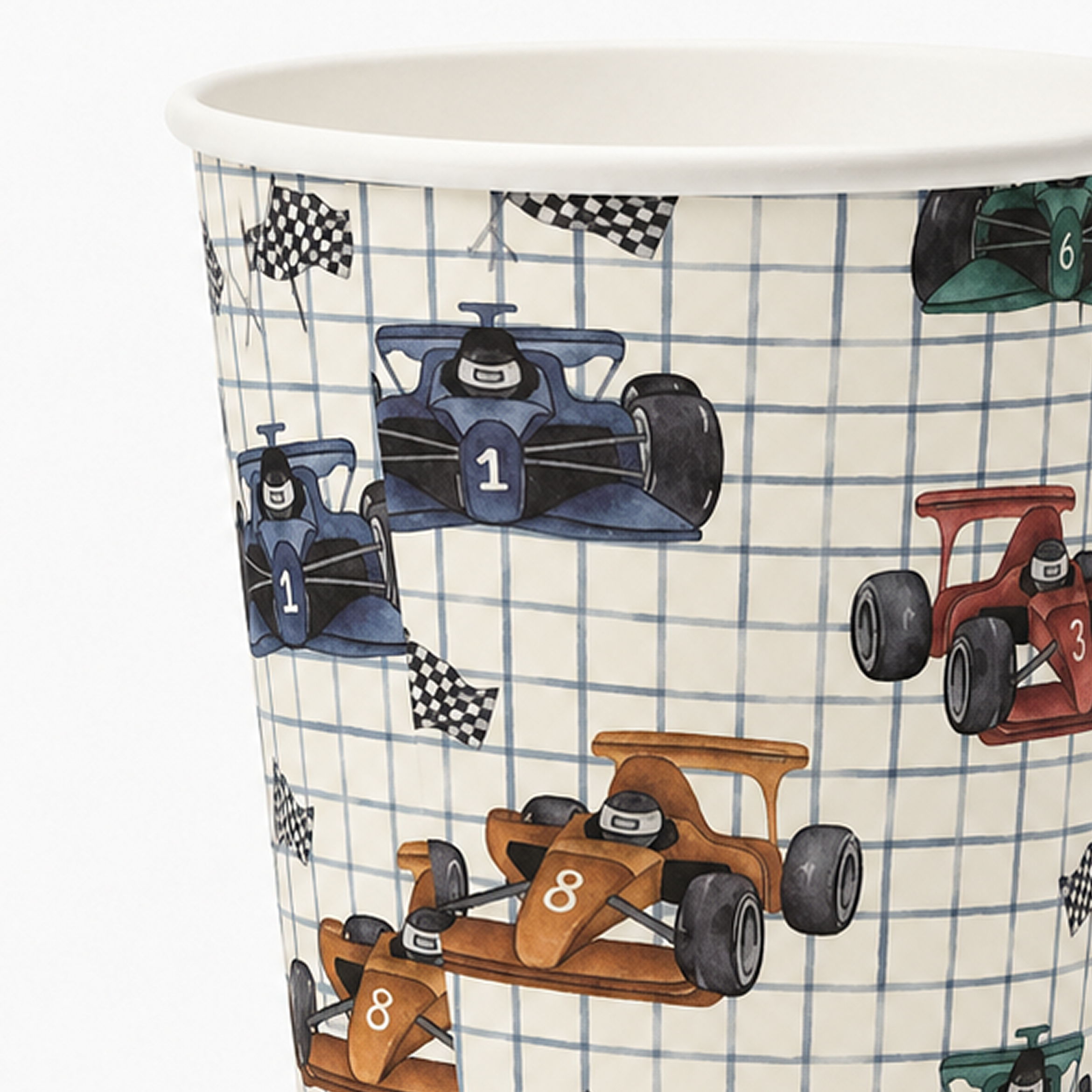 Parttyhub race cars party cups | RC | Pack 8