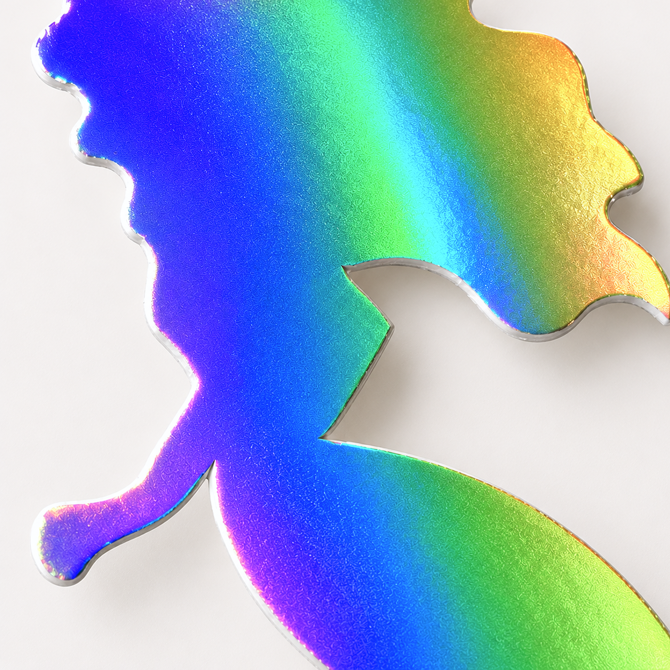 Parttyhub iridescent mermaid cupcake topper