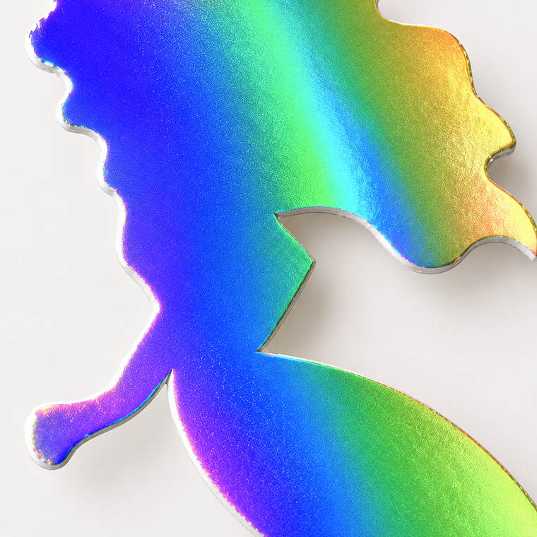 Parttyhub iridescent mermaid cupcake topper