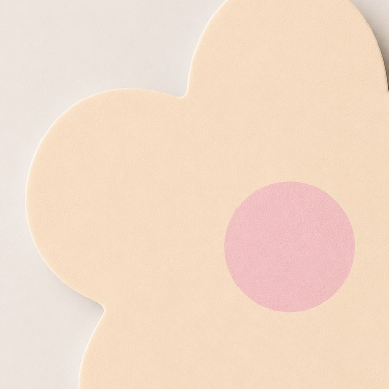 Parttyhub cream flower cupcake topper