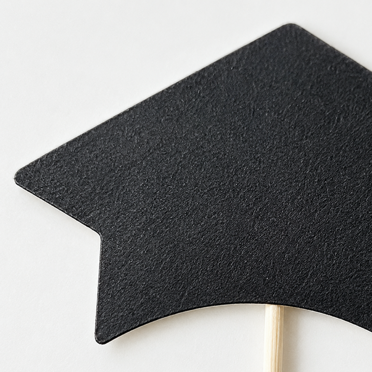 Parttyhub graduation cap cupcake toppers