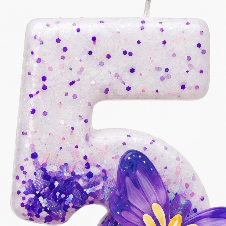 Parttyhub Purple Butterfly Candles | BFL | Pack 1