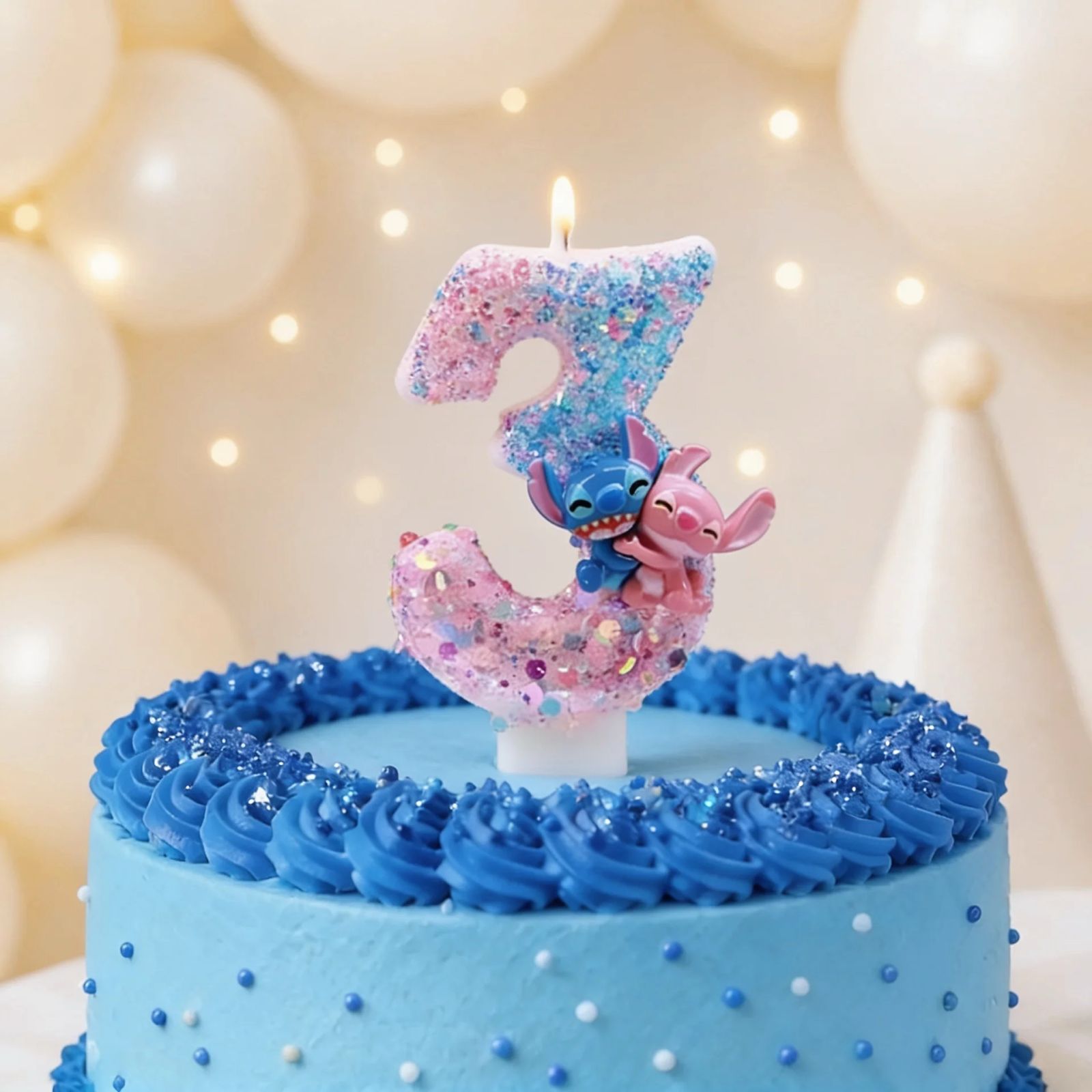 Parttyhub Lilo & Stitch Sparkling Candles | KDZLS | Pack 1