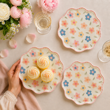 Parttyhub pastel floral dinner plates | PFLW | Pack 8