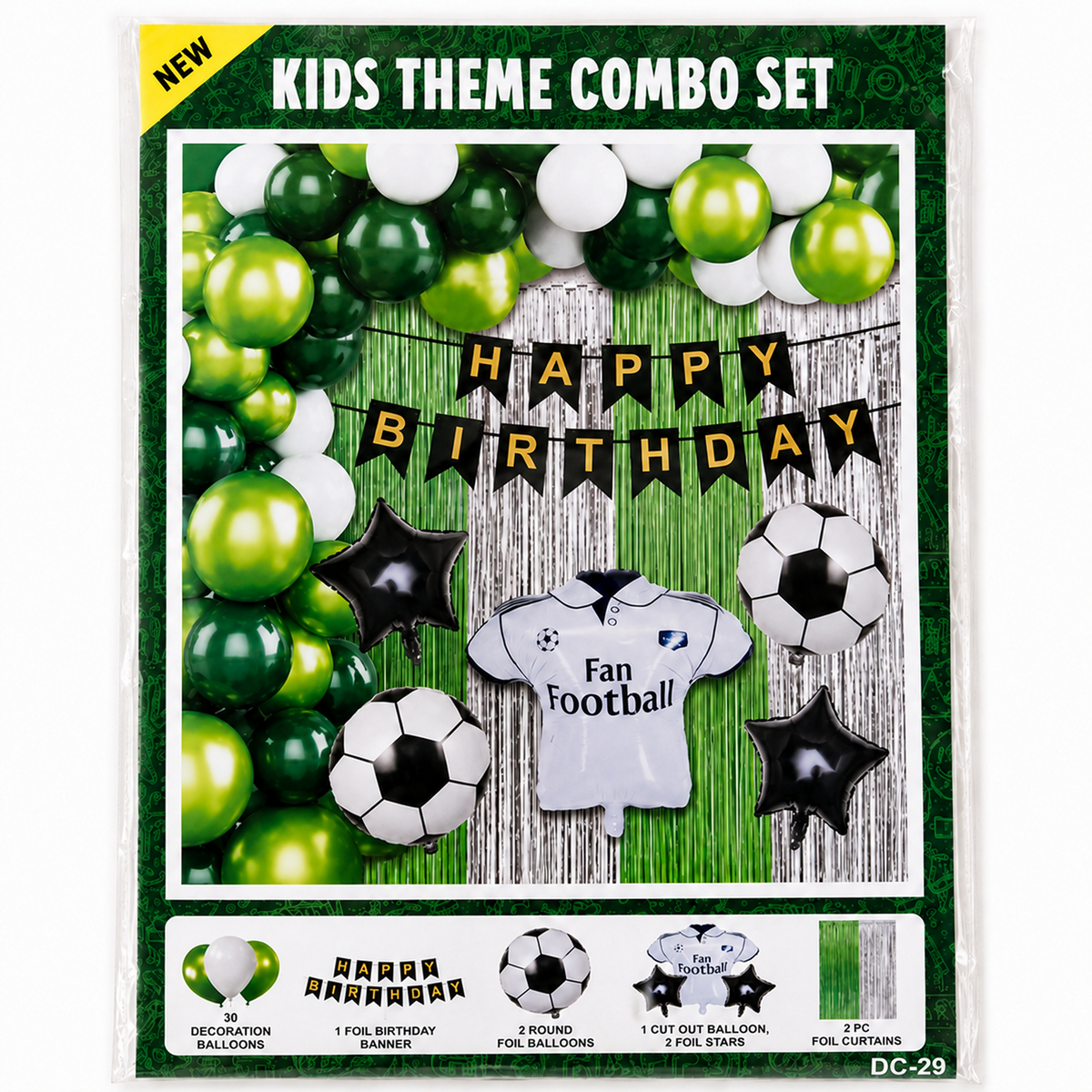 PARTTYHUB FOOTBALL THEMED BIRTHDAY PARTY DECOR KIT | FOT | PACK 1