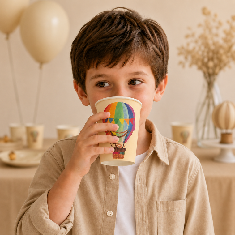 Parttyhub hot air balloon cups | HAB | Pack 8