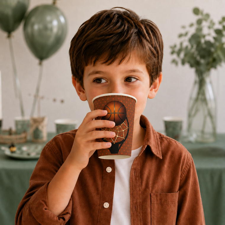 Parttyhub basketball party cups | BKB | Pack 8