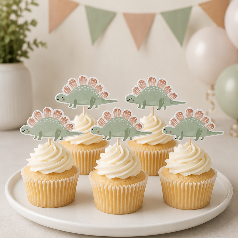 Parttyhub stegosaurus dinosaur theme birthday toppers