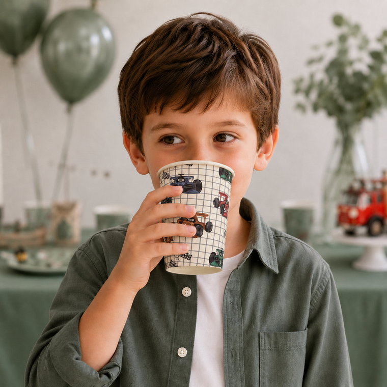 Parttyhub race cars party cups | RC | Pack 8