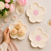 Parttyhub pastel floral dessert plates | PFLW | Pack 8