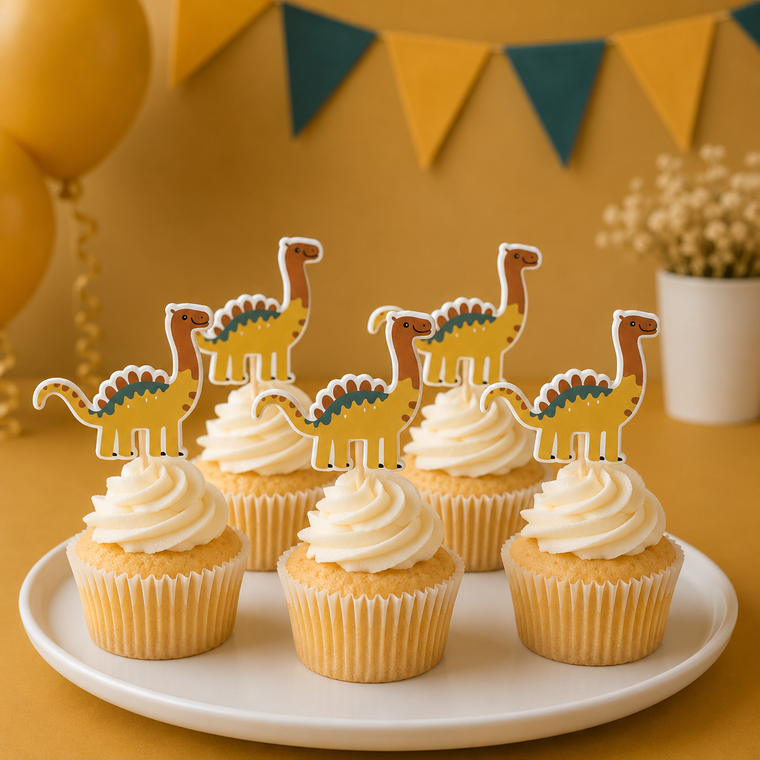 Parttyhub brachiosaurus dinosaur theme birthday toppers