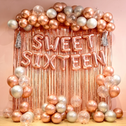 Parttyhub Foil Letters Birthday Balloons - Rosegold | BDAY | Pack 1