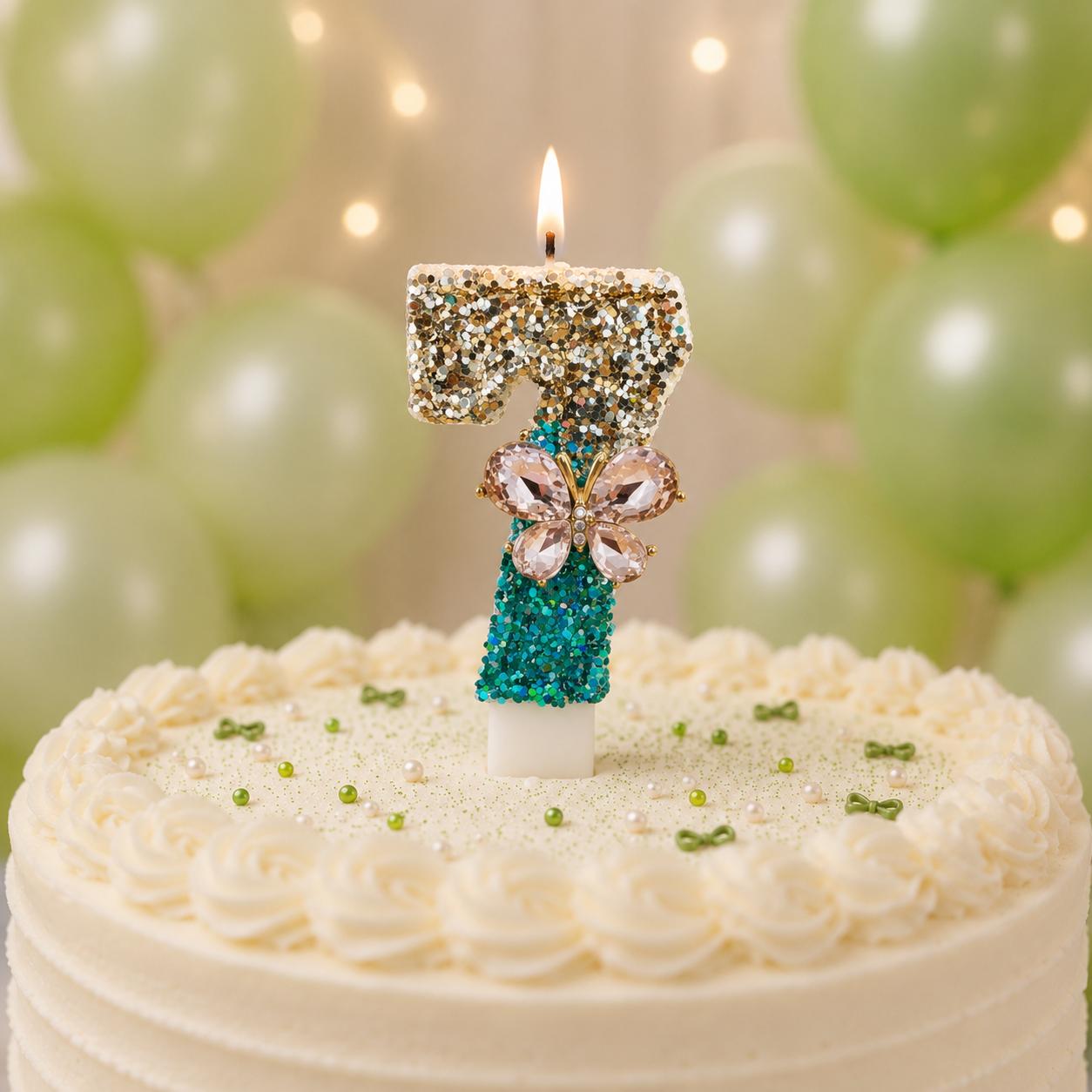 Parttyhub Royal Studded Butterfly Candles | RSBF | Pack 1