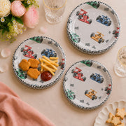 Parttyhub race cars dessert plates | RC | Pack 8