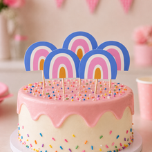 Parttyhub rainbow cupcake topper