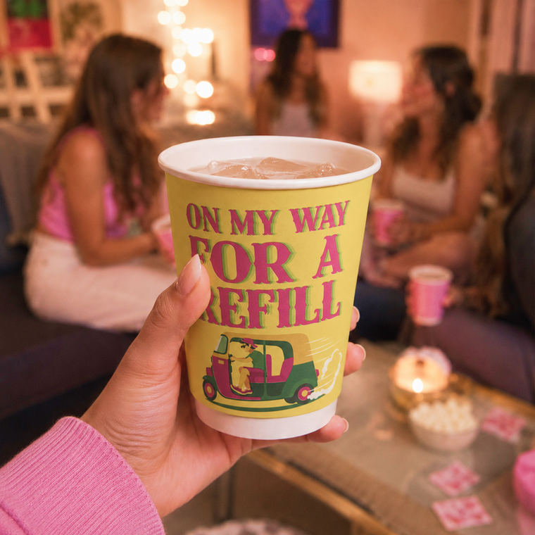 Parttyhub on my way for a refill party cups | DESI | Pack 8