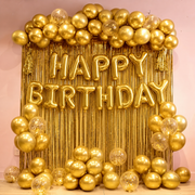 Parttyhub Foil Letters Birthday Balloons - Gold | BDAY | Pack 1